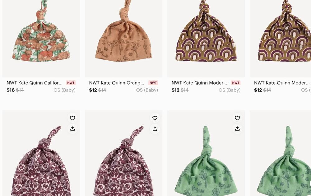 MYSTERY SURPRISE BUNDLE Kate Quinn Knot Hat Set of 4 3-6m